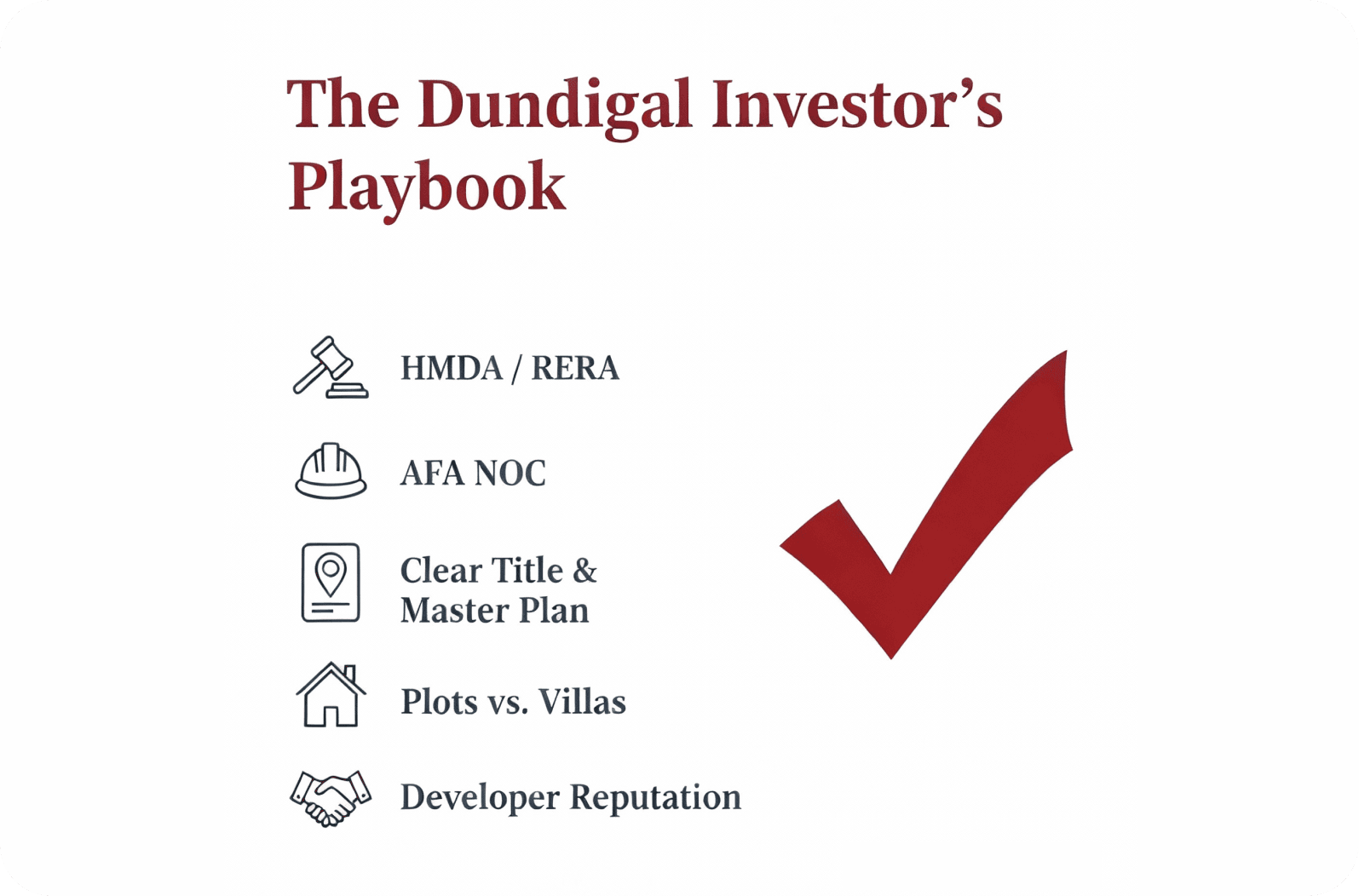 The Investor's Playbook for Dundigal: Plots 
vs. Villas and the Critical Due Diligence 
(The AFA NOC Explained)