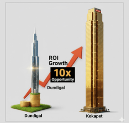 The ROI Deep Dive: A Data-Driven Analysis
of Dundigal vs. Hyderabad's Saturated Corridors