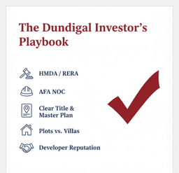 The Investor's Playbook for Dundigal: Plots
vs. Villas and the Critical Due Diligence
(The AFA NOC Explained)
